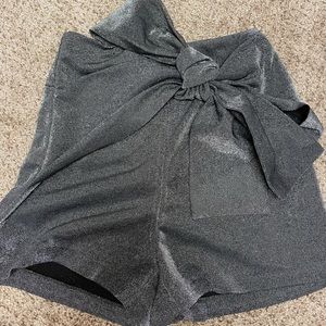 Metallic knot skirt